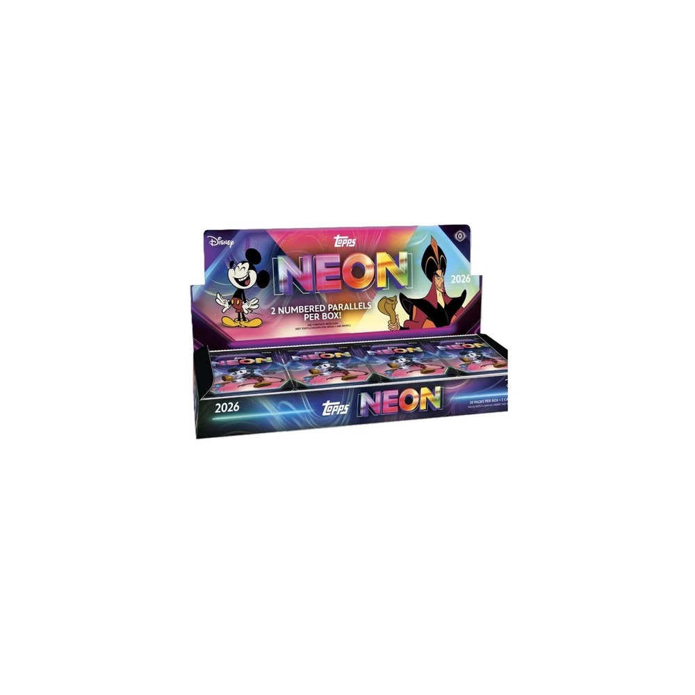 2026 Topps Disney Neon Hobby Anime Trading Card Series Factory Sealed NEW